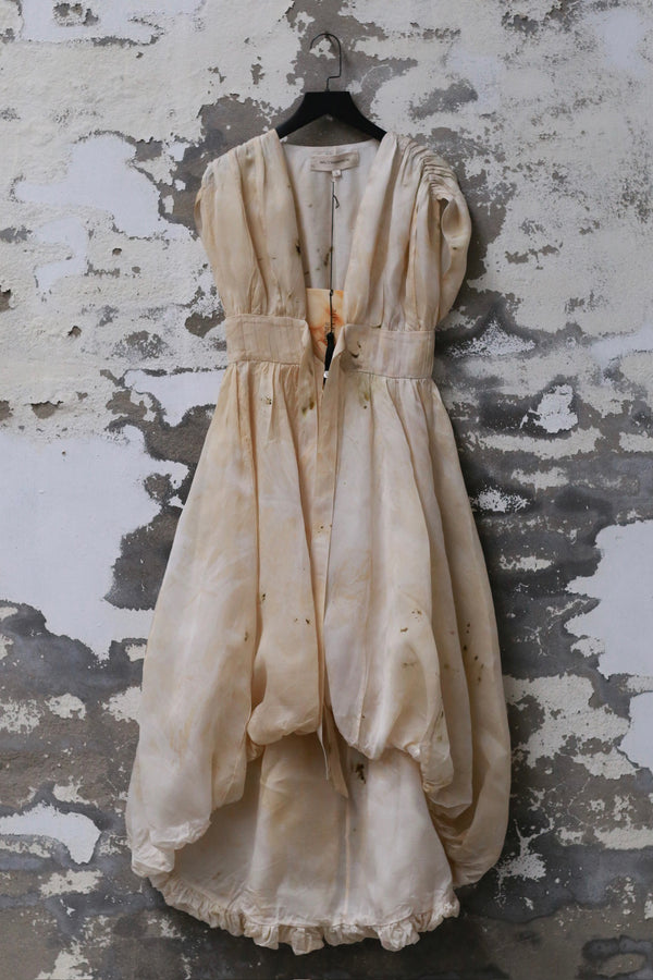 Mutedance 25 Spring/Summer Large V Flower Bud Dress MD-MD25SS08-BEIGE MD25SS07